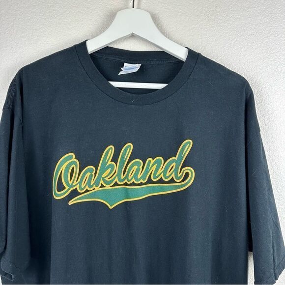 Port and Company black Oakland Athletics T-shirt size 3XL - Picture 7 of 7